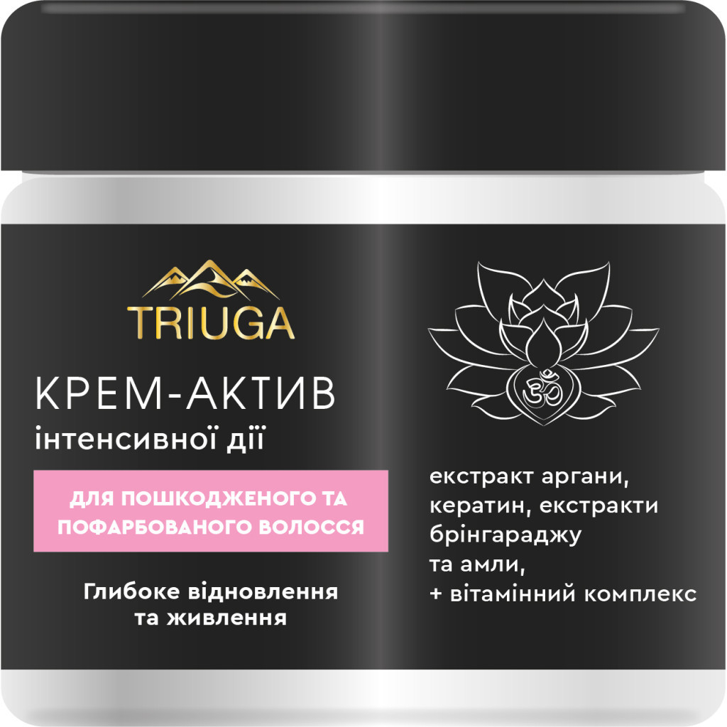 Крем для волосся Triuga Глибоке відновлення та живлення Для пошкодженого та фарбованого волосся 300 мл (4820164640760) - зображення 1