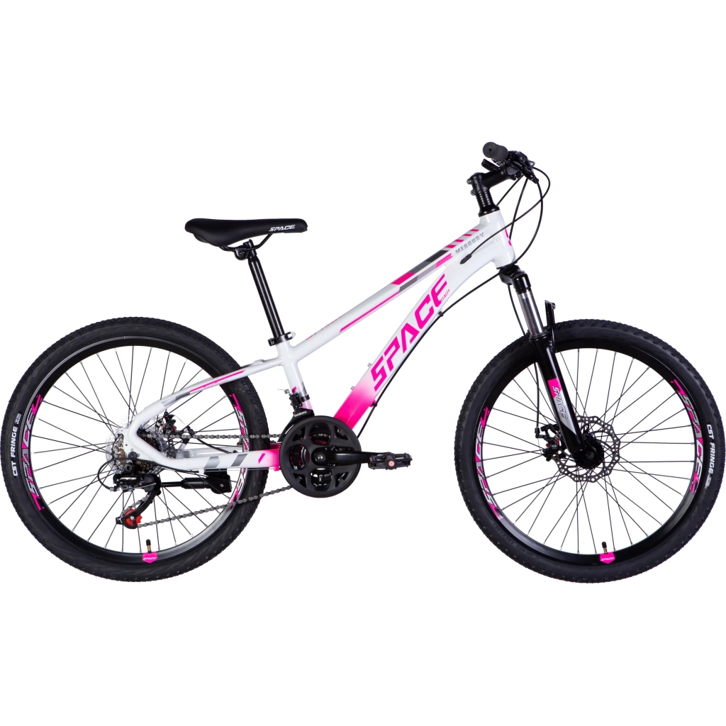Велосипед Space 24" Mercury AM DD рама-11" Al біло-рожевий 2025 (OPS-SP-24-029) - зображення 1