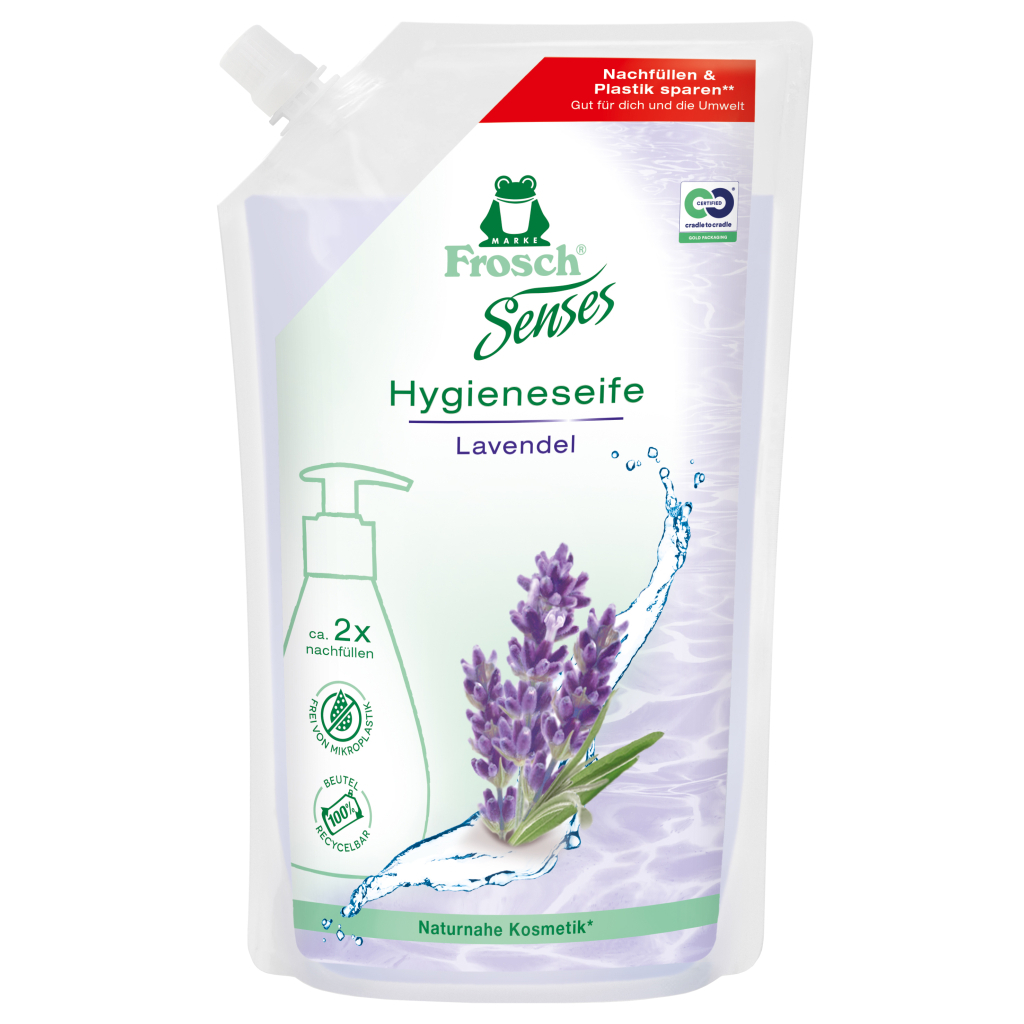 Рідке мило Frosch Лаванда 500 мл (4001499942051/9001531968518) - зображення 1