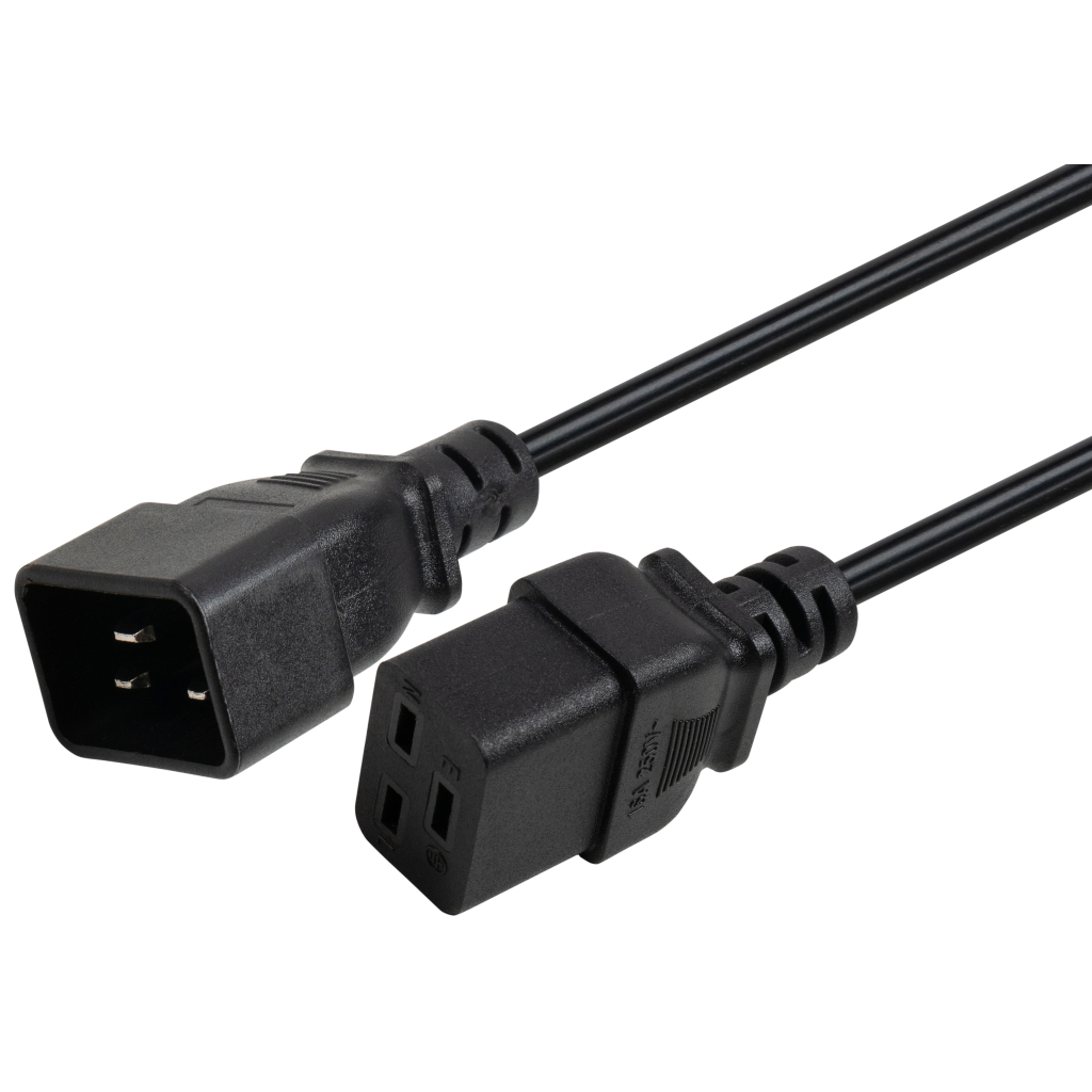 Кабель живлення C19 to C20 1.8m 1.5mm2 copper Vinga (VYPCC19201815CU) - picture 3