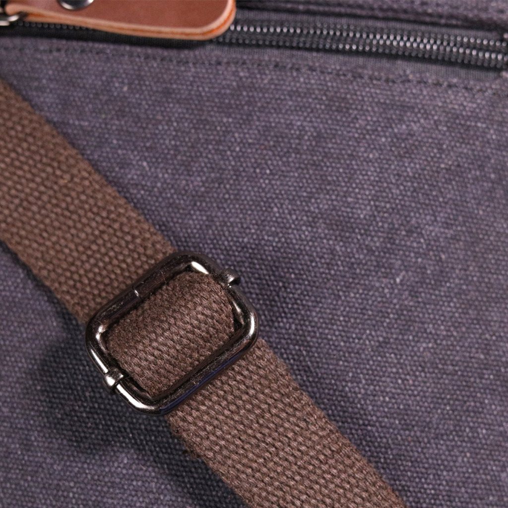 Сумка Vintage Вертикальна чоловіча текстильна Чорна (21265) - зображення 11