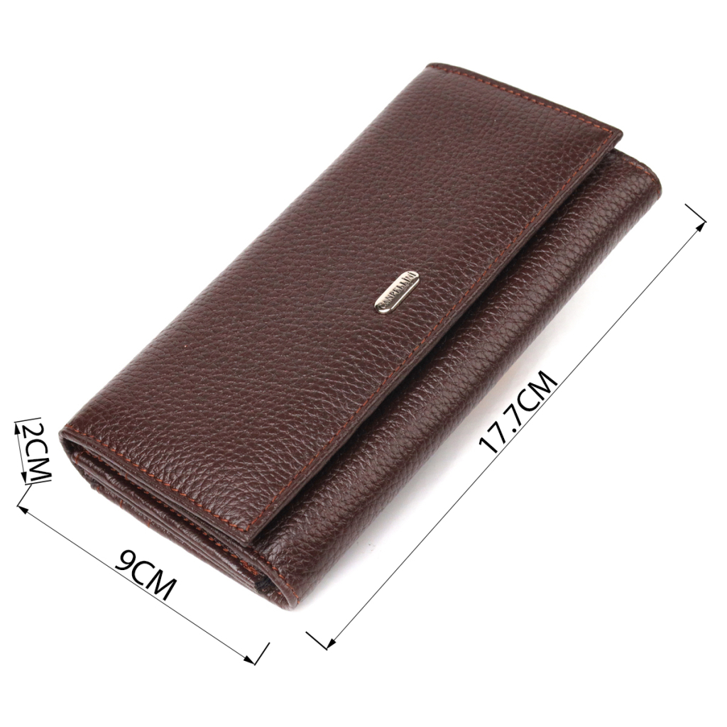 Гаманець Canpellini З натуральної шкіри Коричневий (21654) - зображення 3