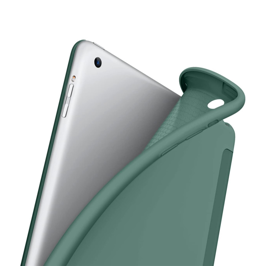 Чохол до планшета BeCover Tri Fold Soft TPU Silicone Apple iPad 9.7 2017/2018 A1822/A1823/A1893/A1954 Dark Green (711129) - зображення 3