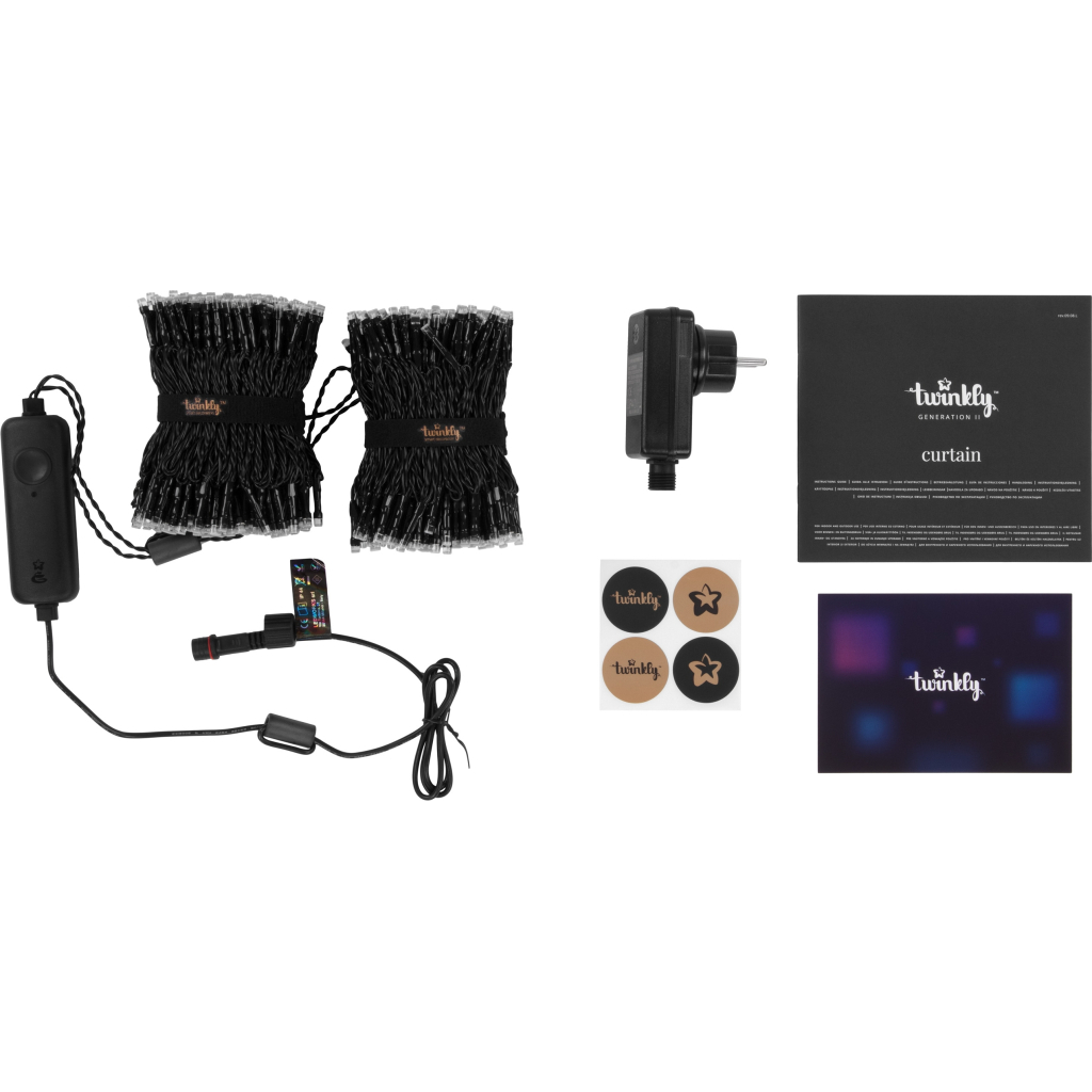 Гірлянда Twinkly Smart LED Strings RGBW 600, Gen II, IP44, довжина 48м, чорний (TWS600SPP-BEU) - зображення 4