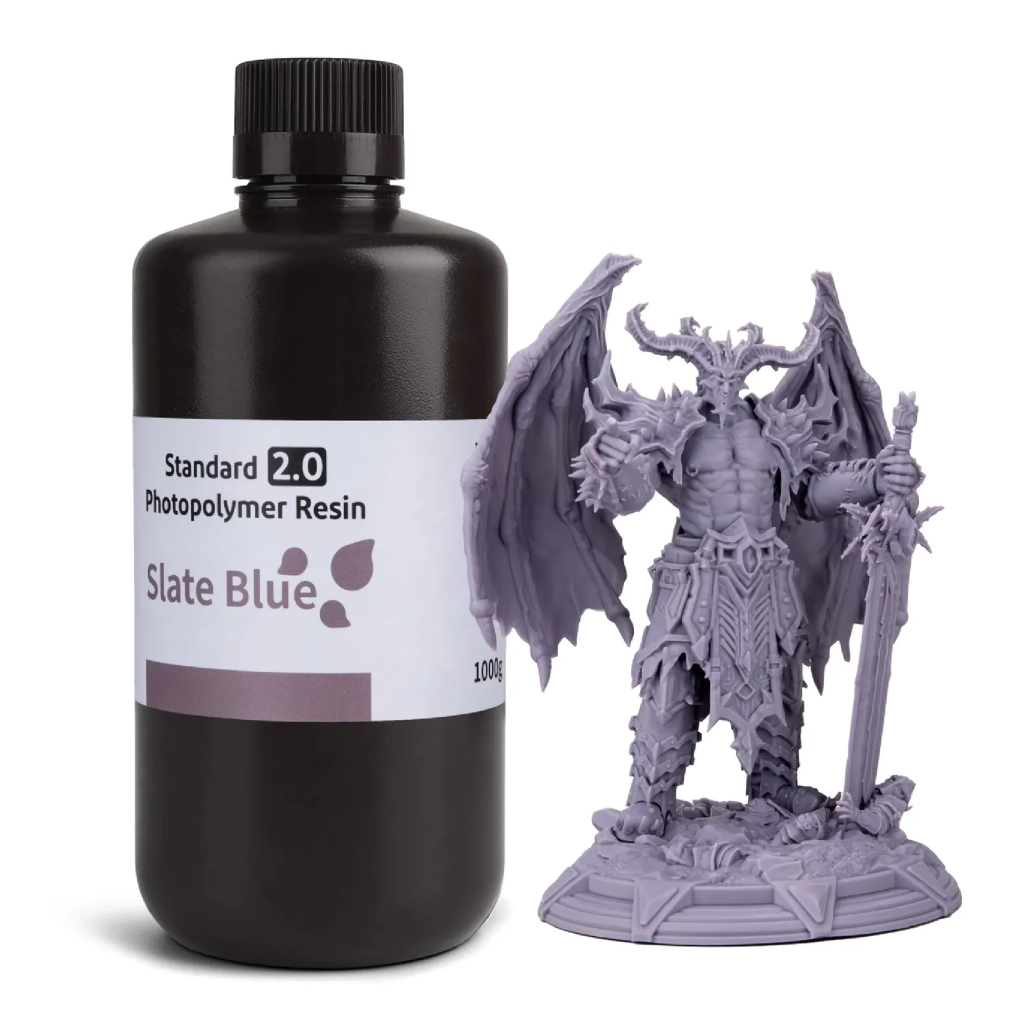 Фотополімерна смола ELEGOO Resin, Standard 2.0 1кг, slate blue (50.103.0137) - зображення 1