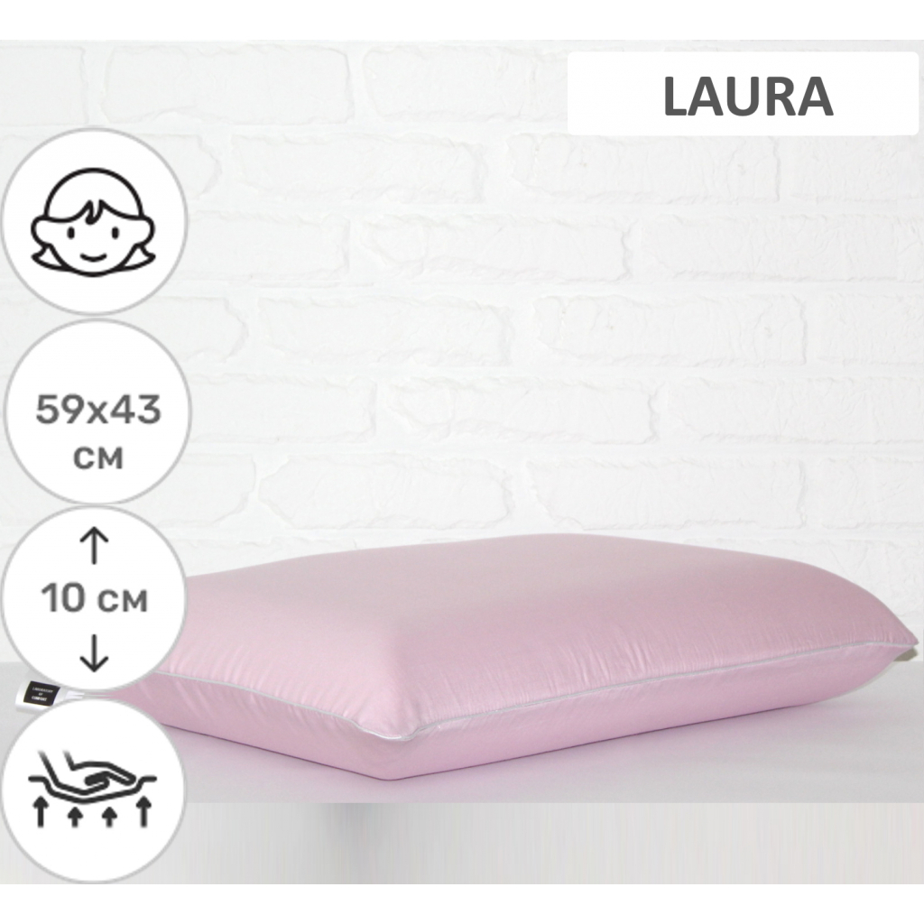 Подушка MirSon ортопедична 6075 Delicate satin Laura WoMen 59х43х10 (2200003262292) - зображення 2