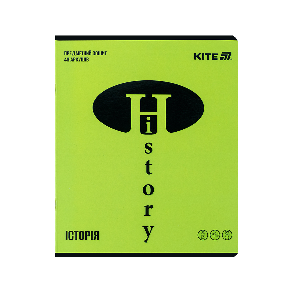 Зошит Kite предметний Bright 48 аркуші, клітинка, історія (K25-240-14) - зображення 1