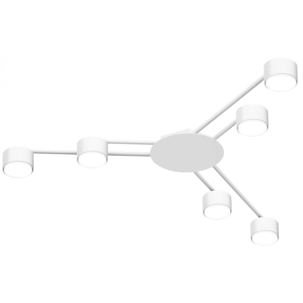 Світильник Videx під лампу 6xGX53 накладний Білий (VL-SPF21B-W) - зображення 1