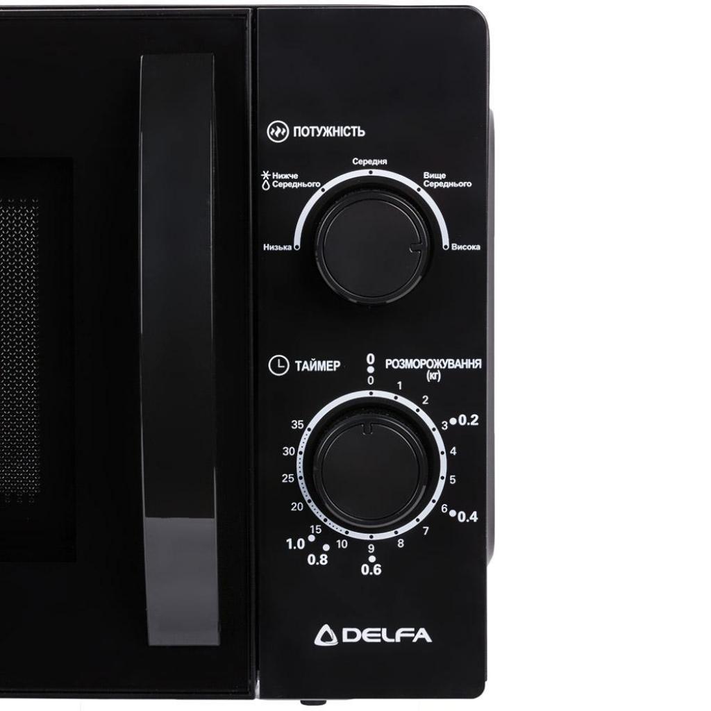 Мікрохвильова піч Delfa AMW20MB/MD20MB (AMW20MB) - зображення 4