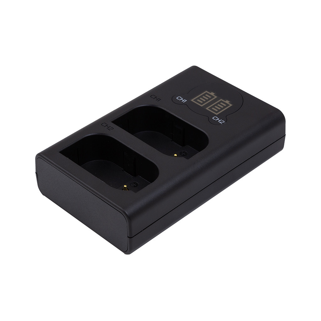 Зарядний пристрій для фото PowerPlant Panasonic DL-BLK22 для двох акумуляторів (CH980376) - зображення 3