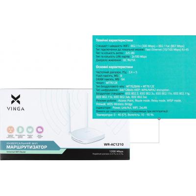 Маршрутизатор Vinga WR-AC1210 - зображення 8