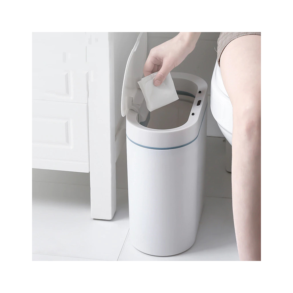 Контейнер для сміття JAH Сенсорний Овальний Сірий 8 л (6605) - изображение 3