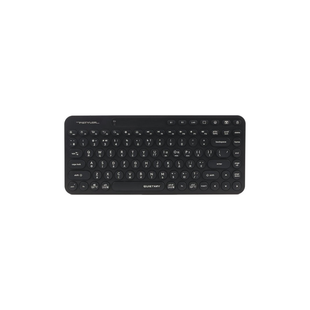 Клавіатура A4Tech FBK36C Wireless/Bluetooth Black (4711421000222) - зображення 1