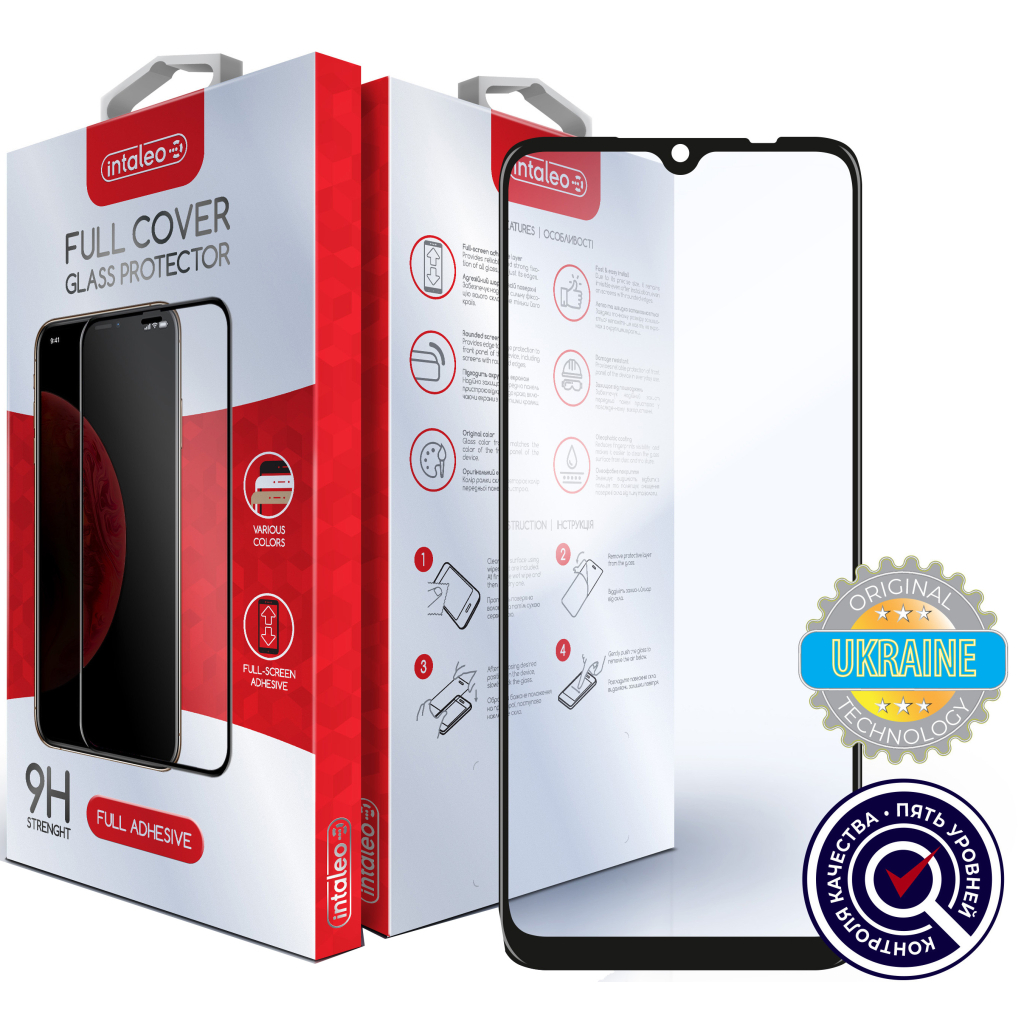 Скло захисне Intaleo Full Glue Xiaomi Redmi 9C (1283126504433) - зображення 1