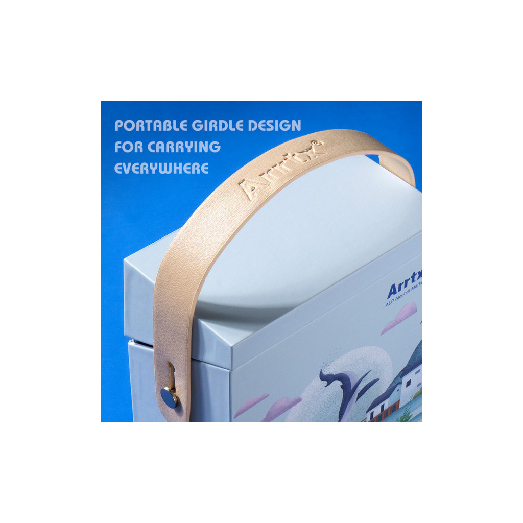 Художній маркер Arrtx Спиртові Alp ASM-02GY 32 кольори Сірі відтінки (LC302277) - зображення 4