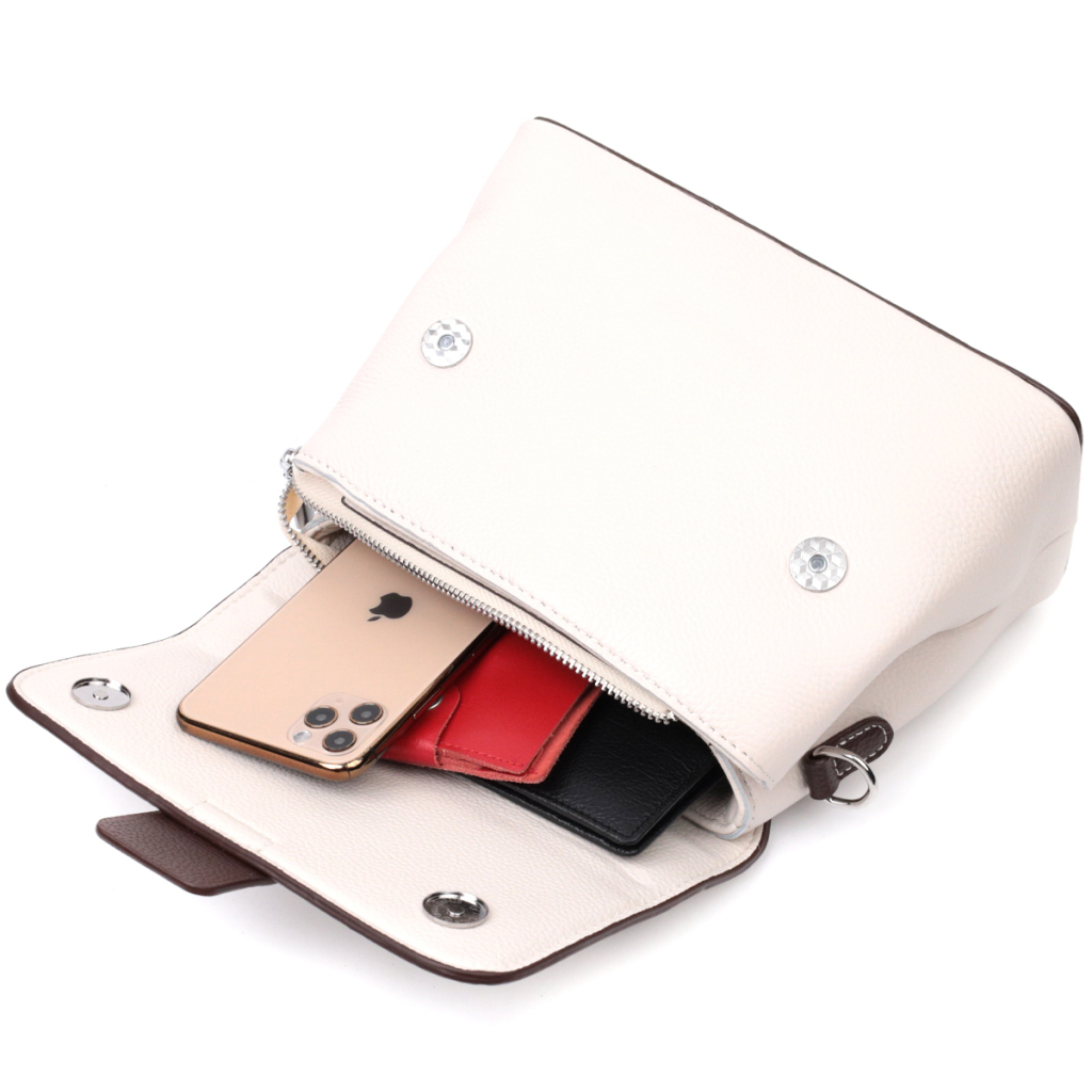 Сумка Vintage З натуральної шкіри Біла (22290) - зображення 7