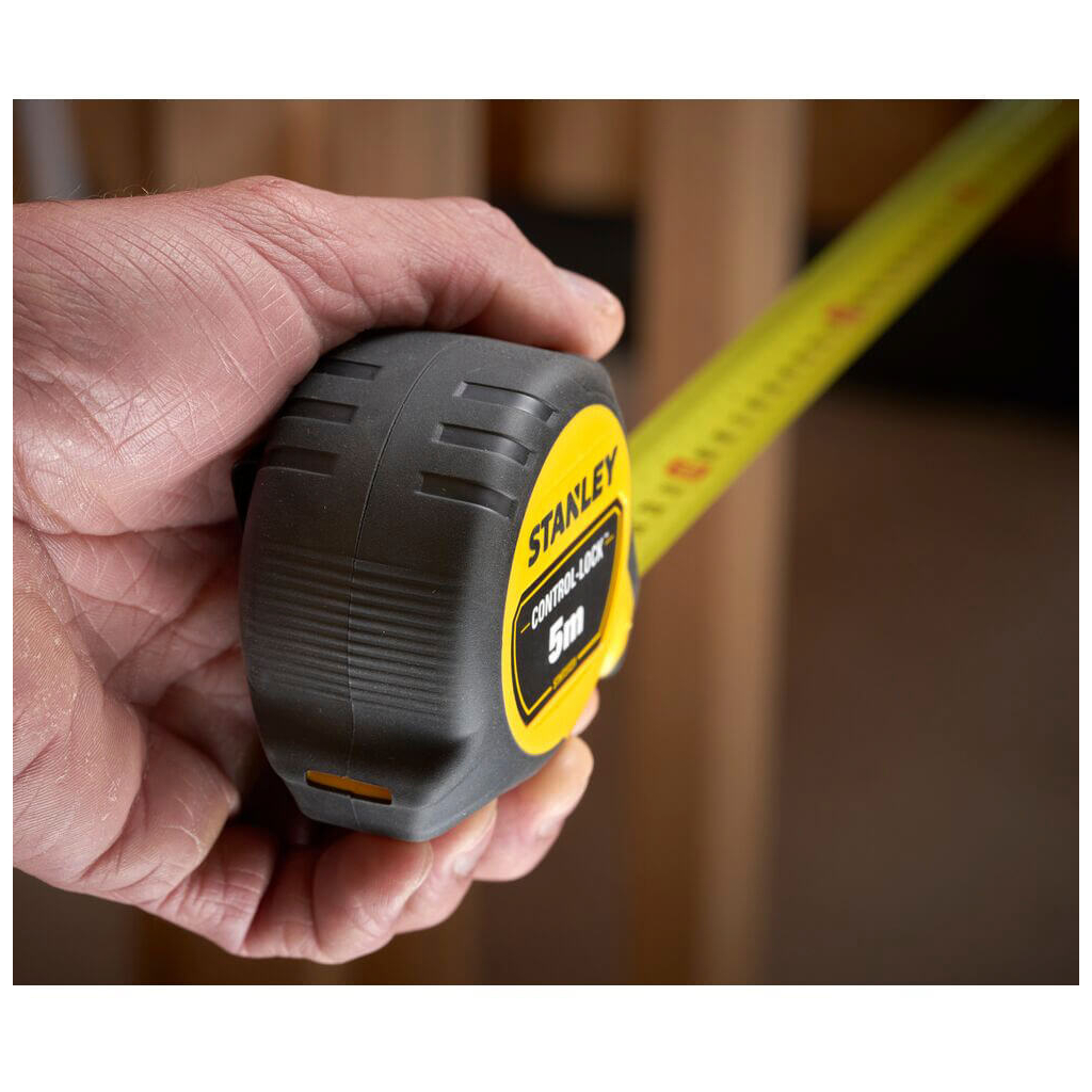 Рулетка Stanley CONTROL-LOCK, 5мх25мм, у прогумованому корпусі, з двосторонньою шкалою (STHT37231-0) - зображення 8