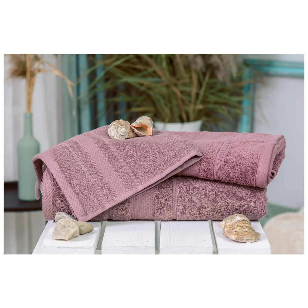 Рушник MirSon набір банний 5013 SoftNess Violet 50x90, 70x140, 100x150 (2200003182736) - зображення 1