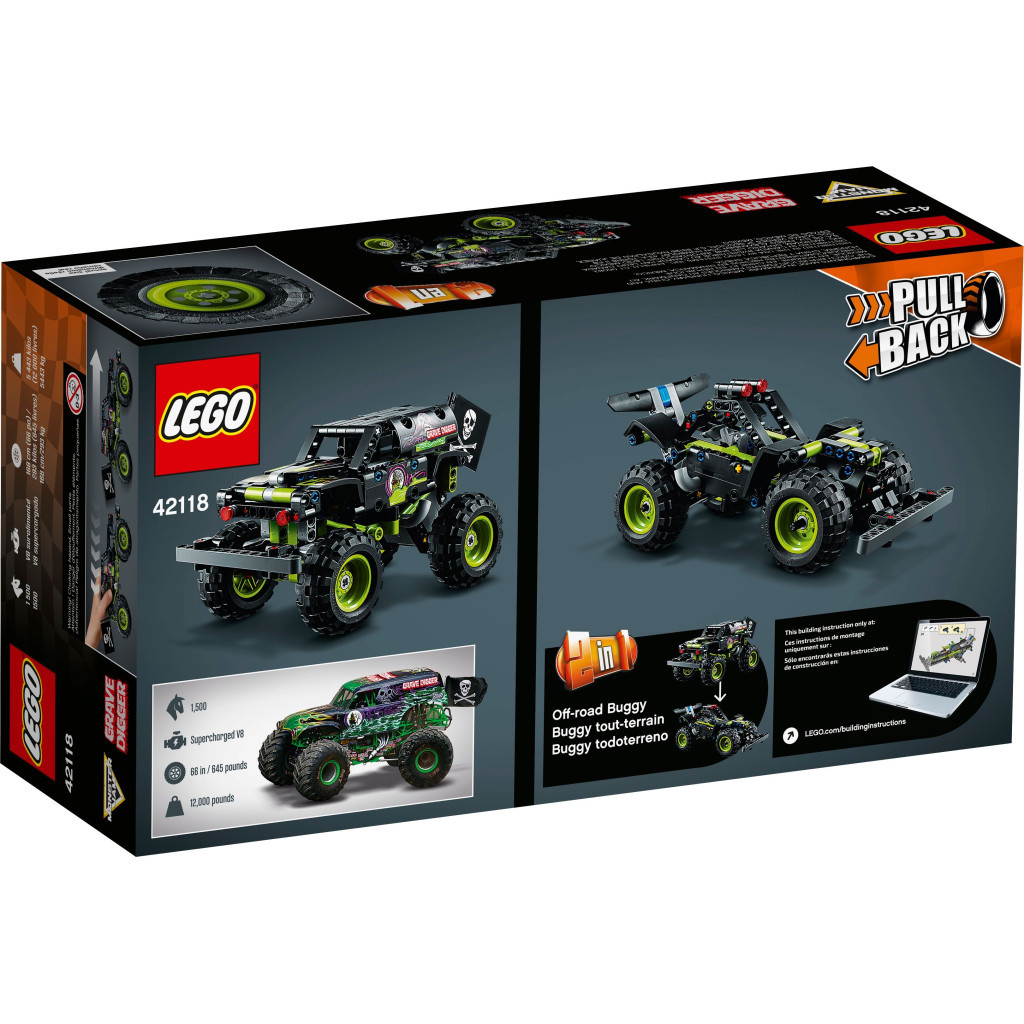Конструктор LEGO Technic Monster Jam Grave Digger 212 деталей (42118) - зображення 9