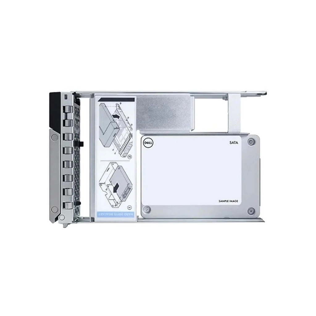 Накопичувач SSD для сервера Dell 480GB SSD SATA RI 6Gbps 512e 2.5in w/3.5in CUS Kit (345-BDZB) - зображення 1