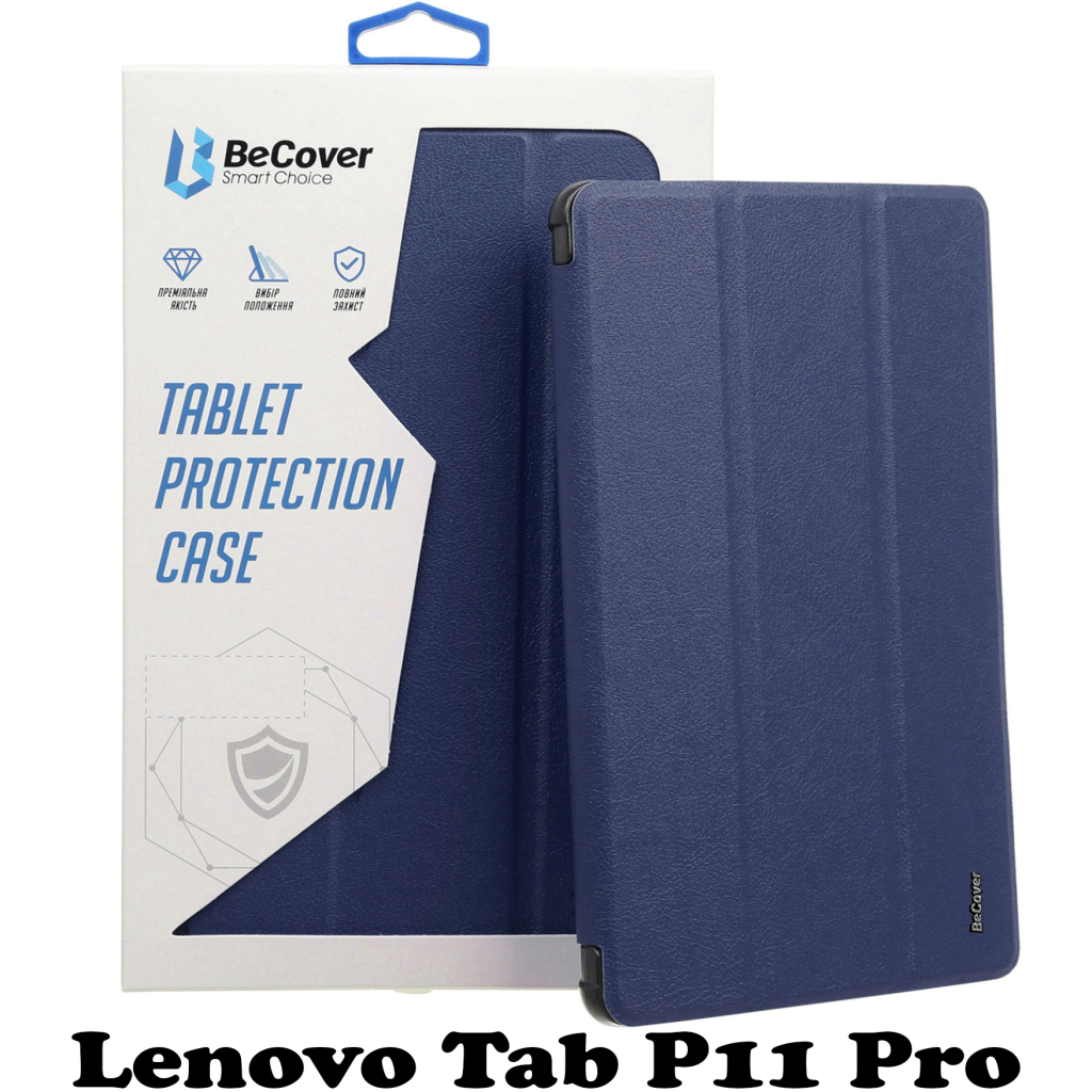 Чохол до планшета BeCover Smart Case Lenovo Tab P11 Pro TB-J706F Deep Blue (707593) - зображення 1