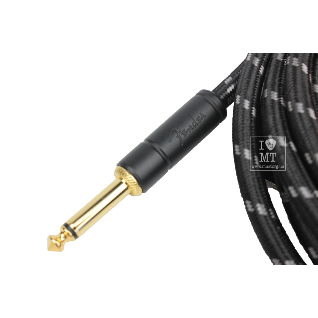 Інструментальний кабель Fender Cable Deluxe Series 15' Angled Black Tweed (228453) - зображення 5