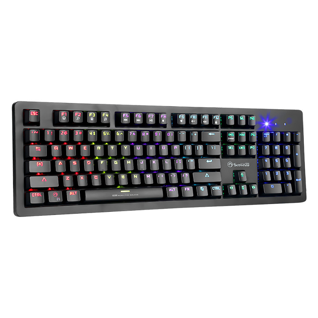 Клавіатура Marvo KG916 Multi-LED Mechanical Blue Switch USB (KG916) - зображення 3