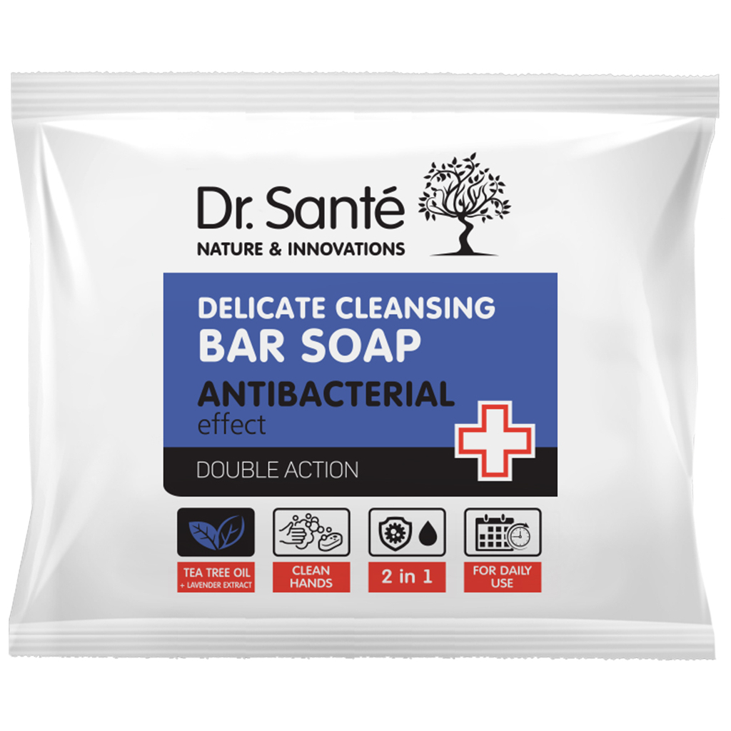 Тверде мило Dr. Sante Double Action Антибактеріальний ефект 100 г (5901845505796) - зображення 1