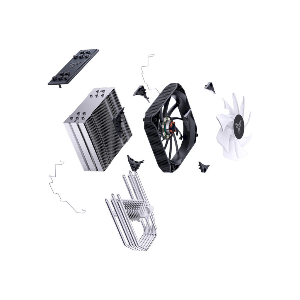 Кулер до процесора JONSBO PISA A5 Gray - зображення 7