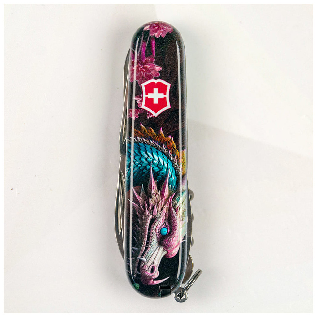 Ніж Victorinox Climber Zodiac Лазурний дракон (1.3703.3_Z3290p) - зображення 10