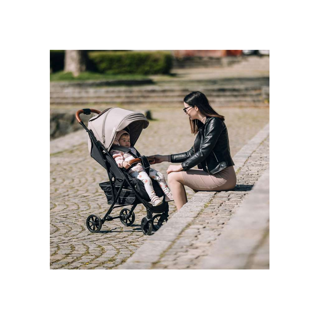 Коляска FreeON LUX Premium Beige-Black (44701) - зображення 5