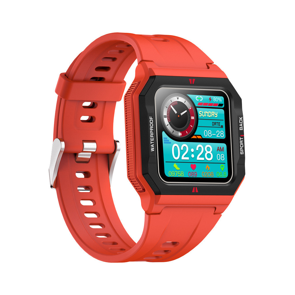 Смарт-годинник Gelius Pro GP-SW006 (Old School) (IPX7) Red - зображення 3