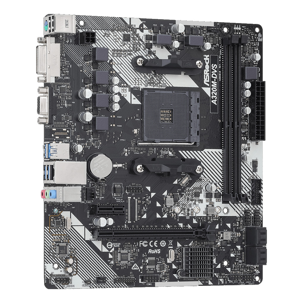 Материнська плата ASRock A320M-DVS R4.0 - зображення 4