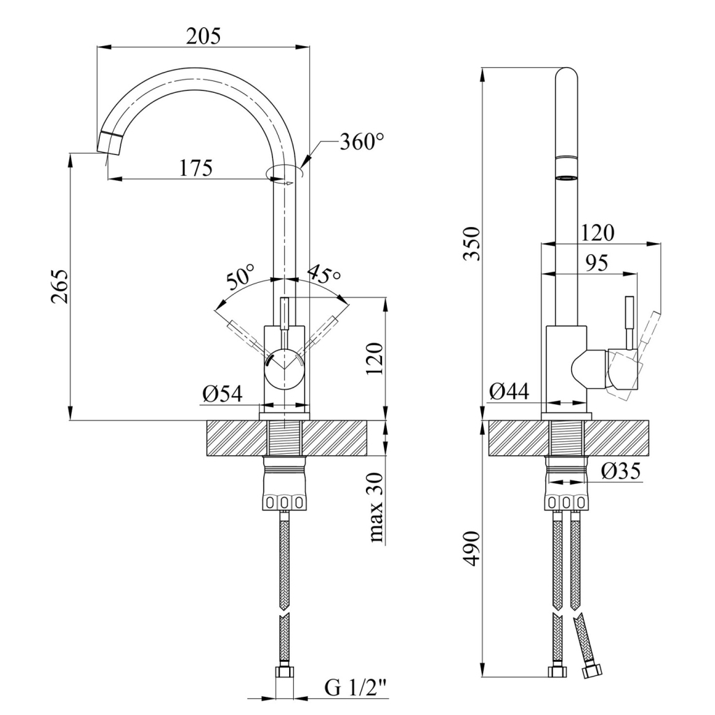 Змішувач Kroner Klassisch-COL035 - зображення 9