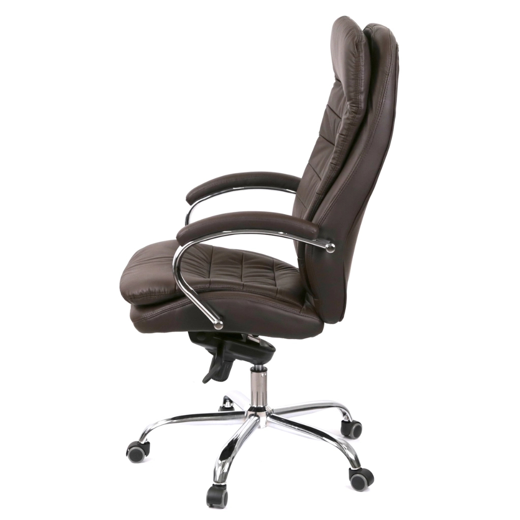 Офісне крісло Аклас Валенсія MB XY-7340 Коричневий (Шкіра LC-K dark brown) (00161484) - зображення 3
