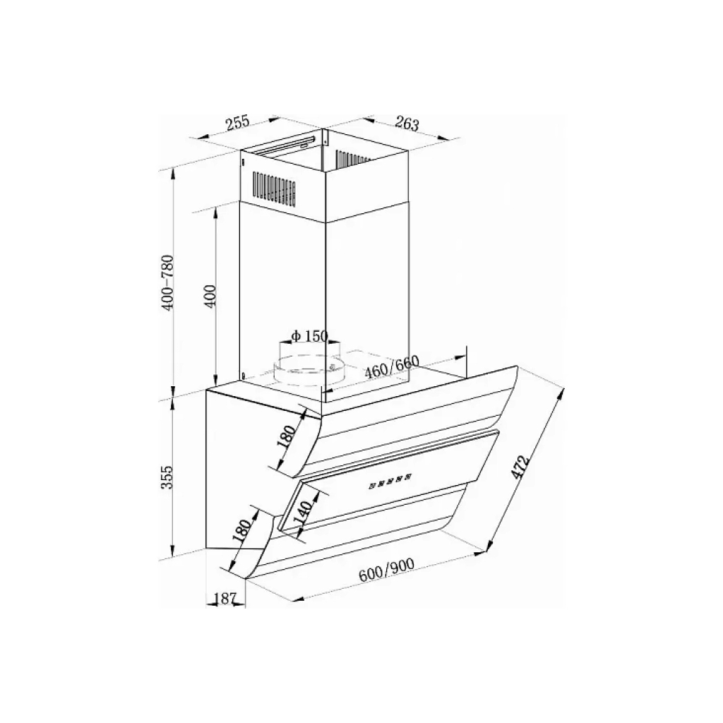 Витяжка кухонна Kaiser AT 6450 Eco - зображення 2