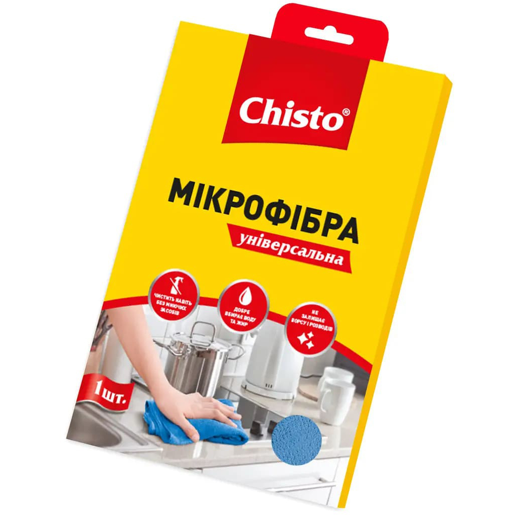 Серветки для прибирання Chisto Мікрофібра Універсальна 1 шт. (4820164151068) - зображення 1