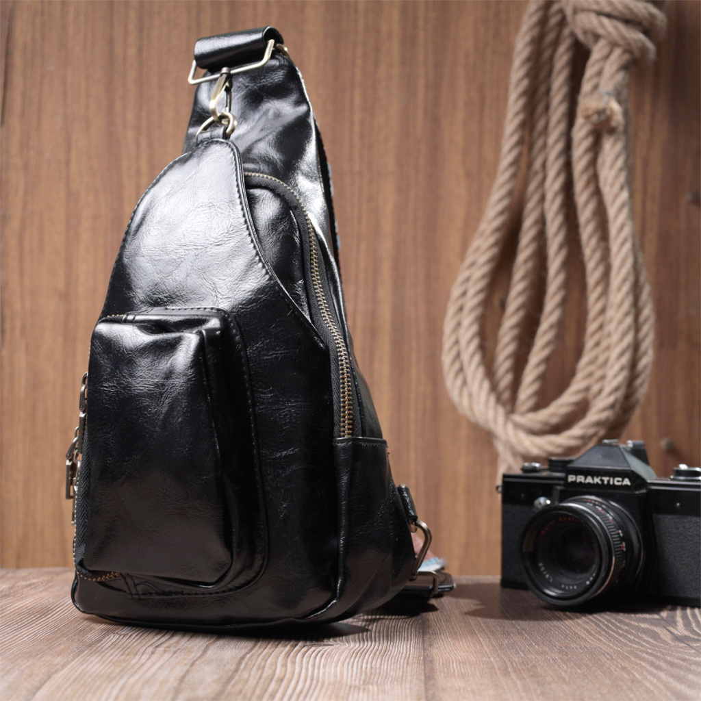 Сумка Vintage Жіноча з екошкіри Чорна (22776) - зображення 8