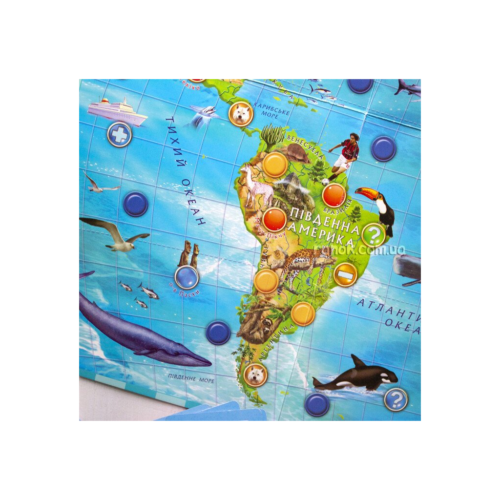 Настільна гра Ранок 3 в 1.Подорожуємо світом (4823076146115) - зображення 5