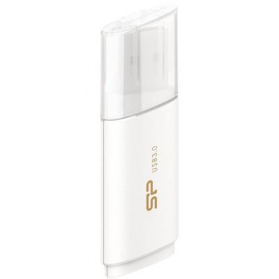 USB флеш накопичувач Silicon Power 128GB Blaze B06 White USB 3.0 (SP128GBUF3B06V1W) - зображення 2