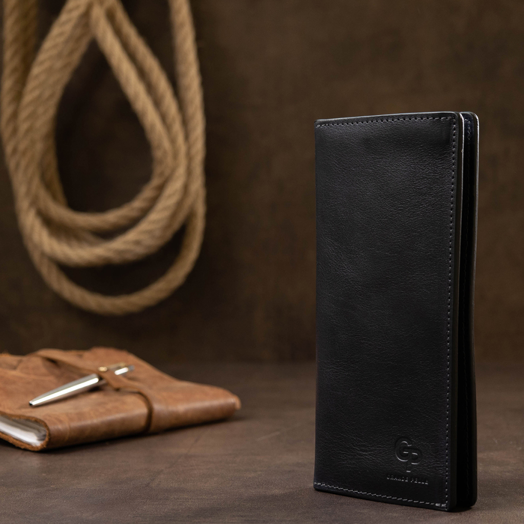 Портмоне Grande Pelle Шкіряне унісекс Синє (11556) - зображення 8