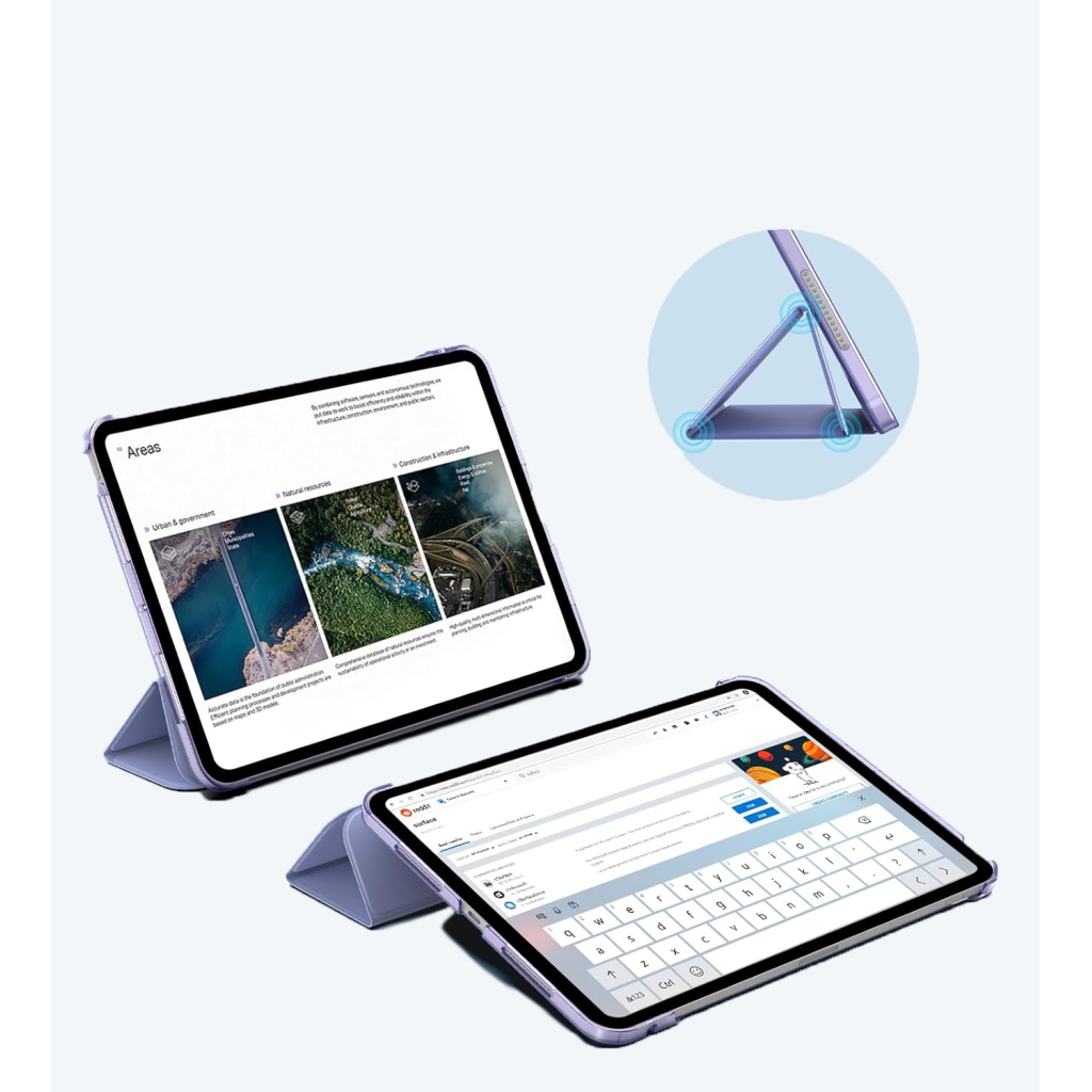 Чохол до планшета BeCover Tri Fold Hard Apple iPad Pro 11" M4 2024 Purple (711729) - зображення 5