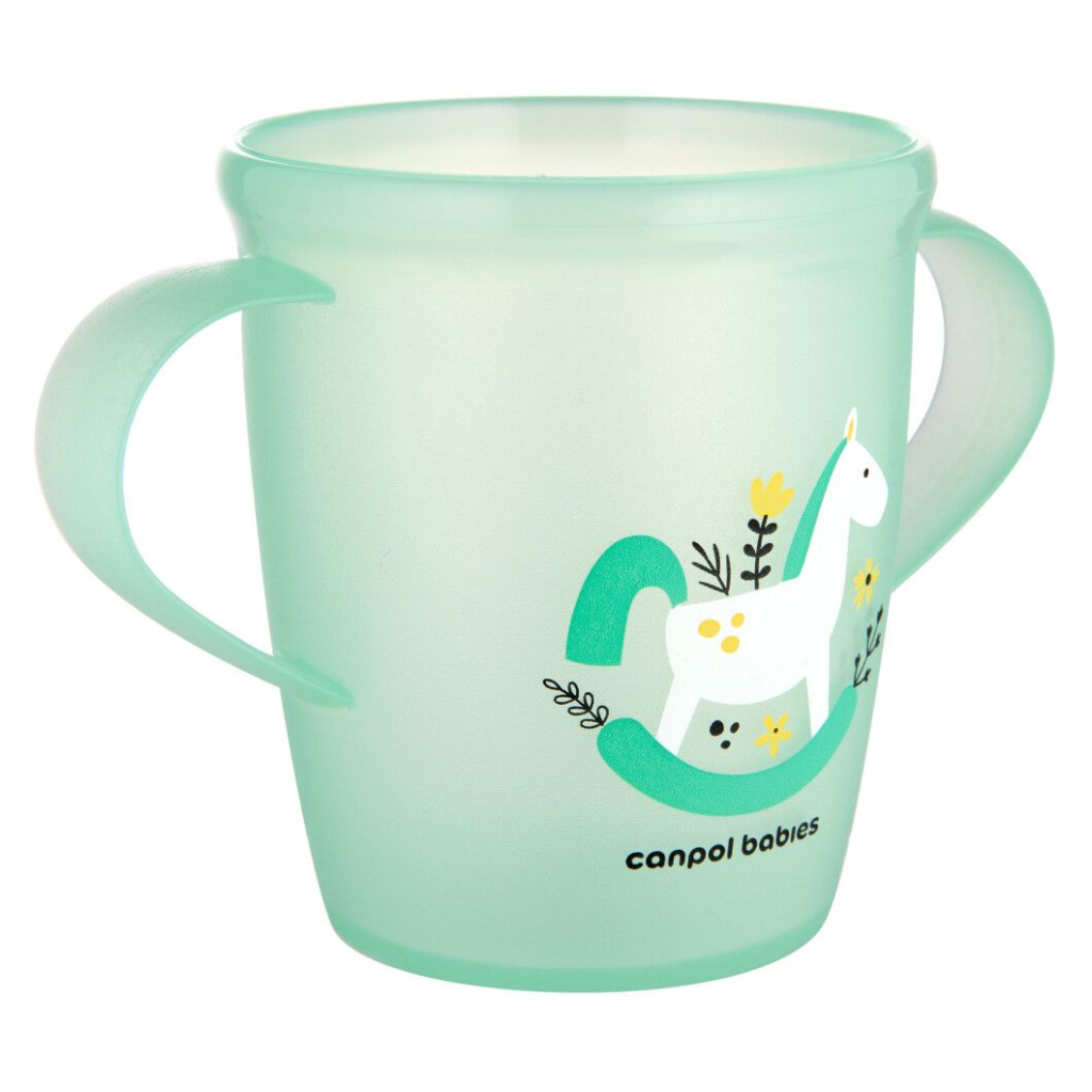 Набір дитячого посуду Canpol babies TOYS кружка з ручками 250 мл, зелена (2/101_gre) - зображення 2