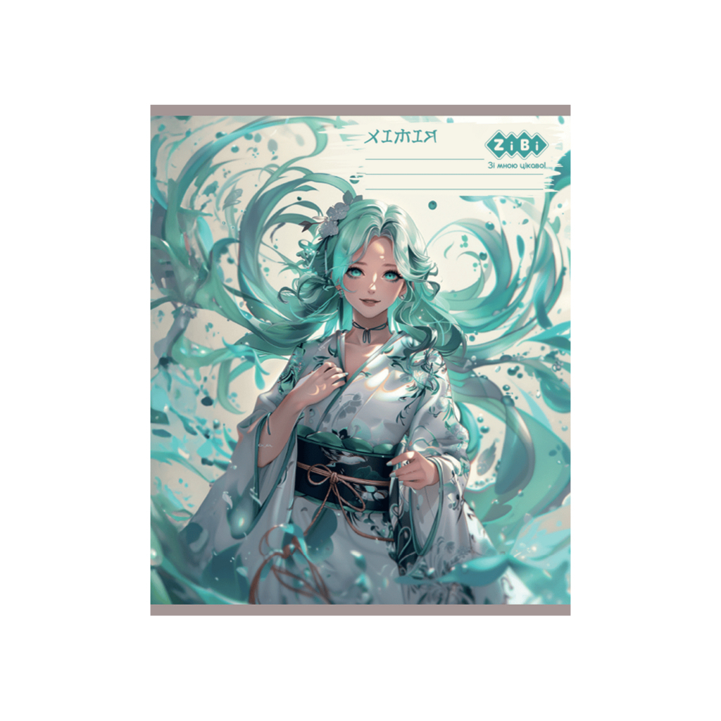 Зошит ZiBi набір учнівських ANIME 48 аркушів клітинка 10 штук, 8 предметів (ZB.1704-99) - зображення 6