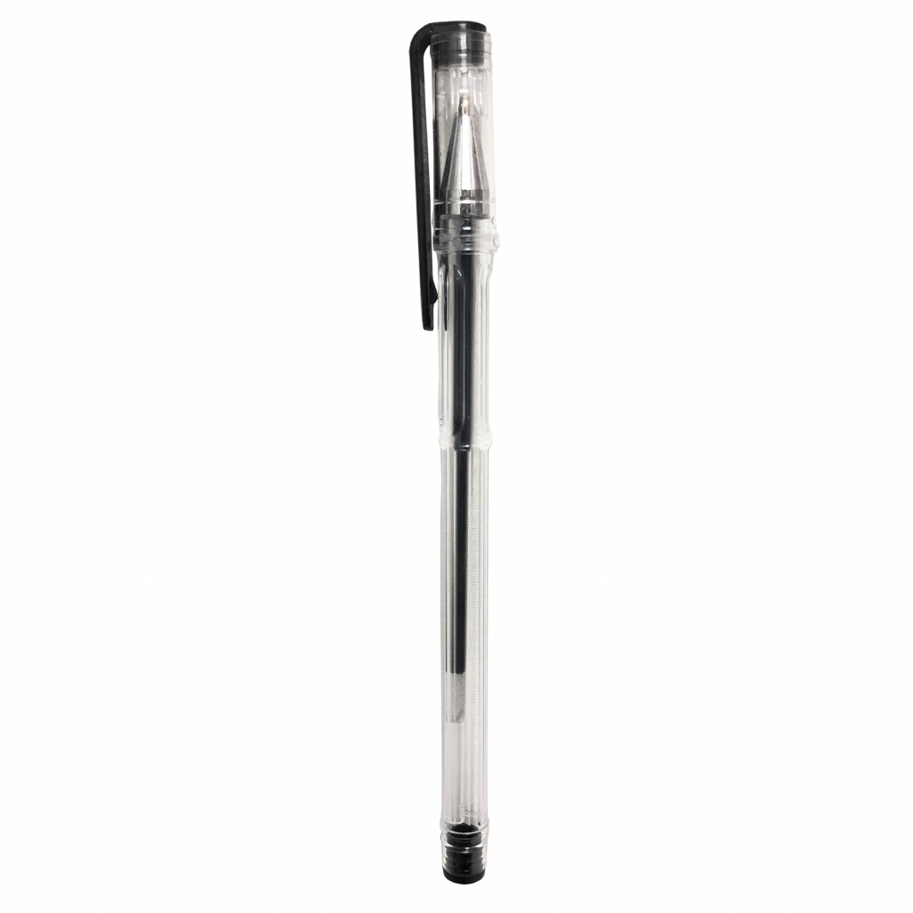 Ручка гелева H-Tone 0,5 мм, чорна, уп. 40 шт. (PEN-HT-JJ20201-B) - зображення 1