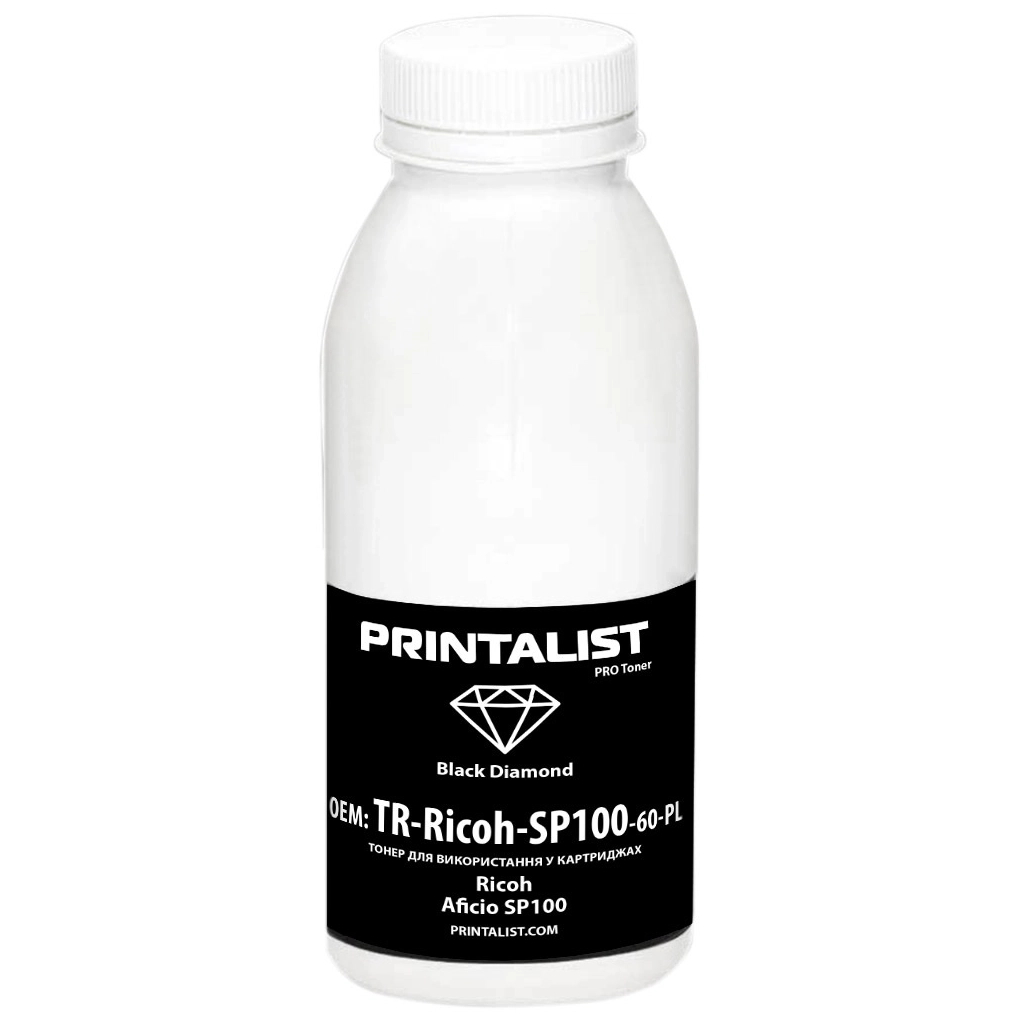 Тонер Ricoh Aficio SP100, 60г Black Printalist (TR-Ricoh-SP100-60-PL) - зображення 1