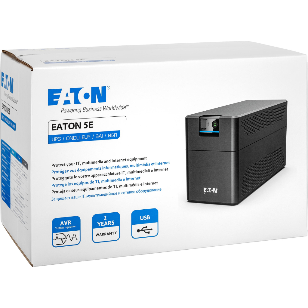 Пристрій безперебійного живлення Eaton 5E1600UD 1600VA - зображення 4