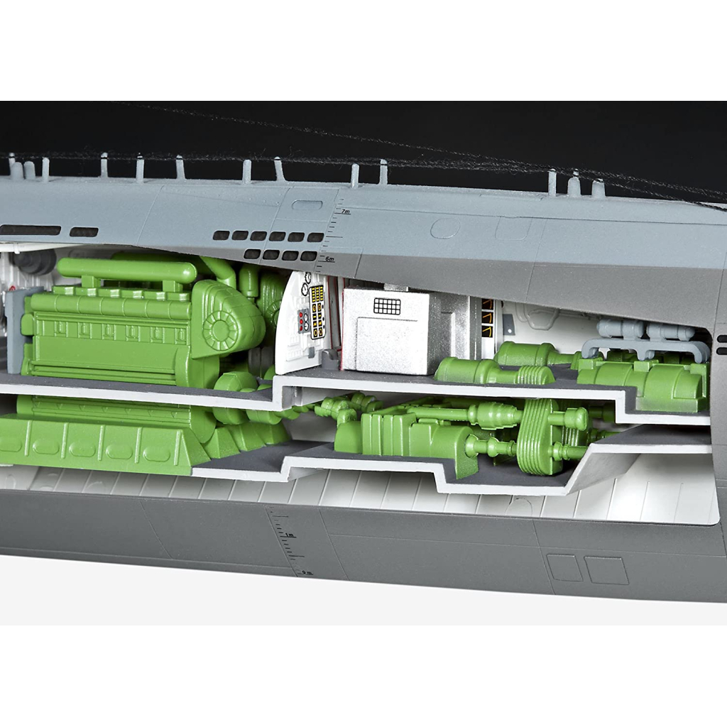 Збірна модель Revell Підводний човен Type XXI з інтер'єром, рівень 4, 1:72 (RVL-05078) - зображення 8