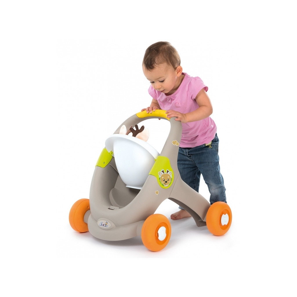 Коляска для ляльок Smoby Mini Kiss 3в1 Веселі тварини (210206) - зображення 7