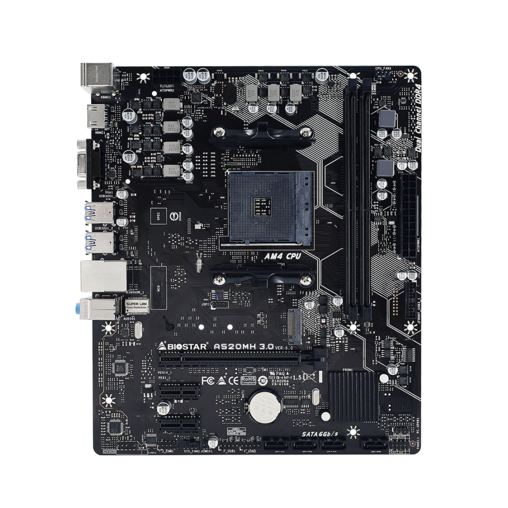 Материнська плата Biostar A520MH 3.0 - зображення 2